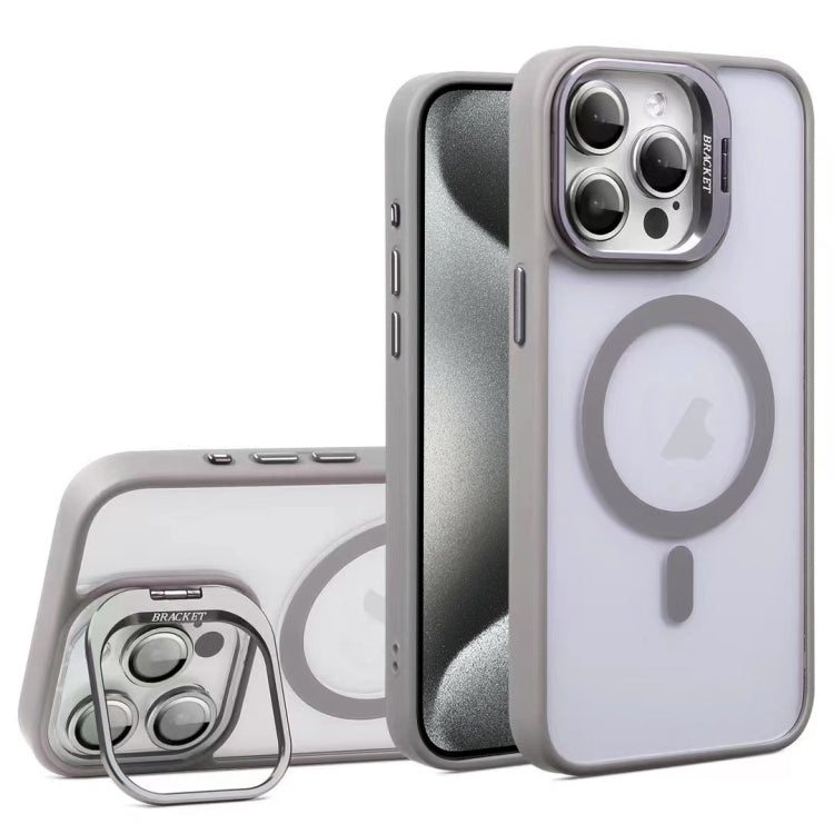For iPhone 15 Pro U1 Invisible Lens Holder Acrylic + TPU MagSafe Magnetic Phone Case