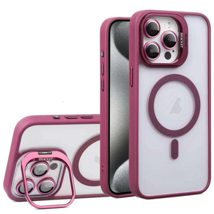For iPhone 15 Pro U1 Invisible Lens Holder Acrylic + TPU MagSafe Magnetic Phone Case