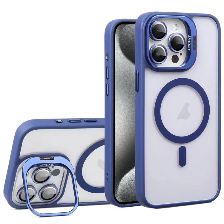 For iPhone 15 Pro U1 Invisible Lens Holder Acrylic + TPU MagSafe Magnetic Phone Case