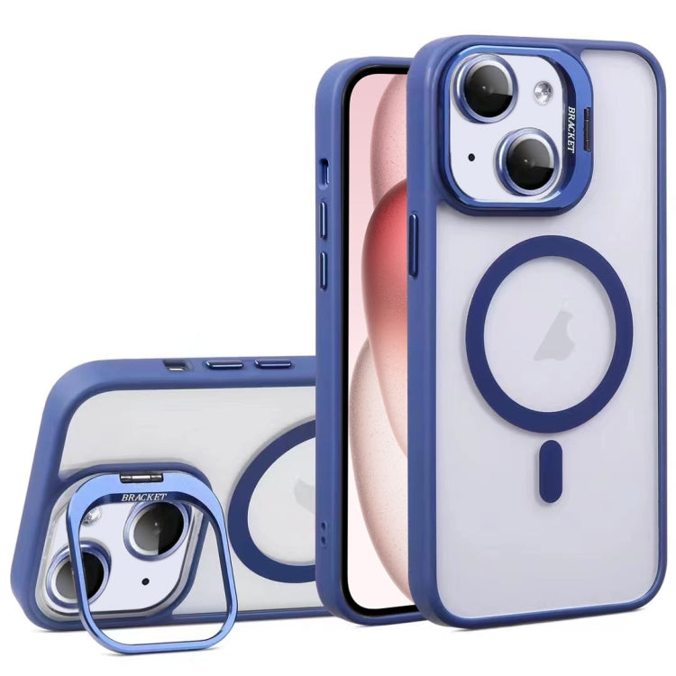 For iPhone 15 Plus U1 Invisible Lens Holder Acrylic + TPU MagSafe Magnetic Phone Case