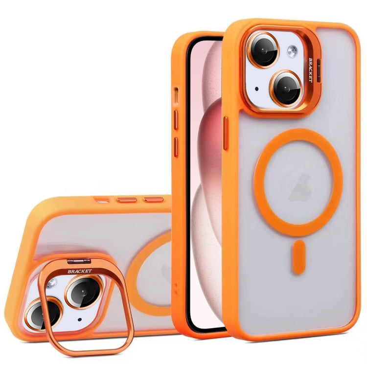 For iPhone 15 U1 Invisible Lens Holder Acrylic + TPU MagSafe Magnetic Phone Case