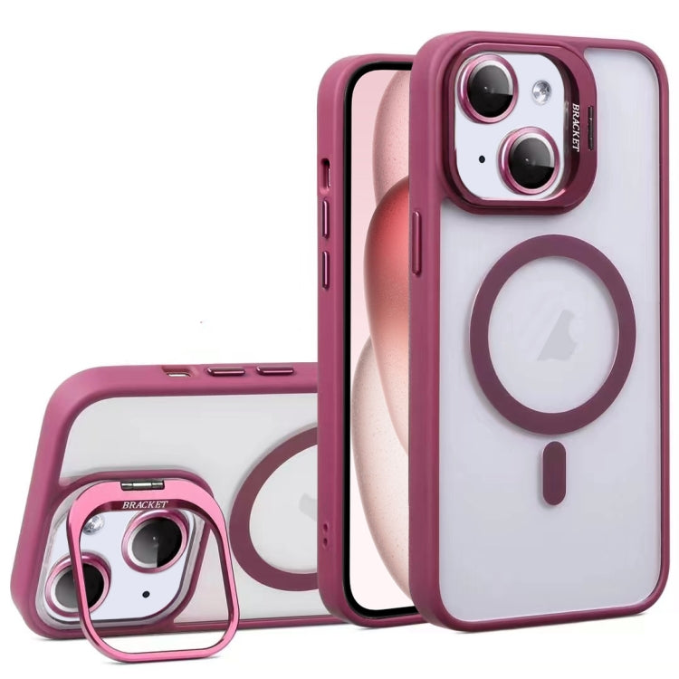For iPhone 15 U1 Invisible Lens Holder Acrylic + TPU MagSafe Magnetic Phone Case