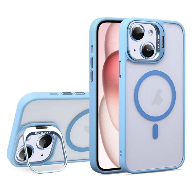 For iPhone 15 U1 Invisible Lens Holder Acrylic + TPU MagSafe Magnetic Phone Case