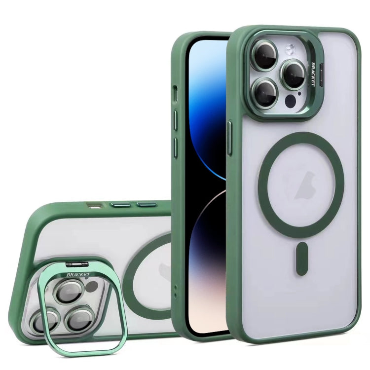 For iPhone 14 Pro Max U1 Invisible Lens Holder Acrylic + TPU MagSafe Magnetic Phone Case