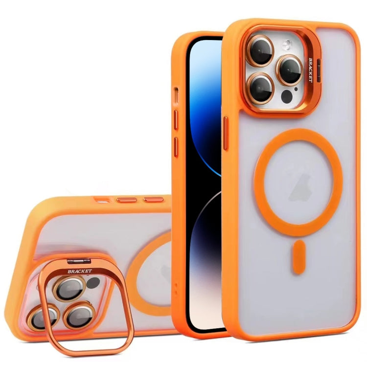 For iPhone 14 Pro Max U1 Invisible Lens Holder Acrylic + TPU MagSafe Magnetic Phone Case