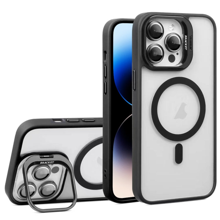 For iPhone 14 Pro Max U1 Invisible Lens Holder Acrylic + TPU MagSafe Magnetic Phone Case
