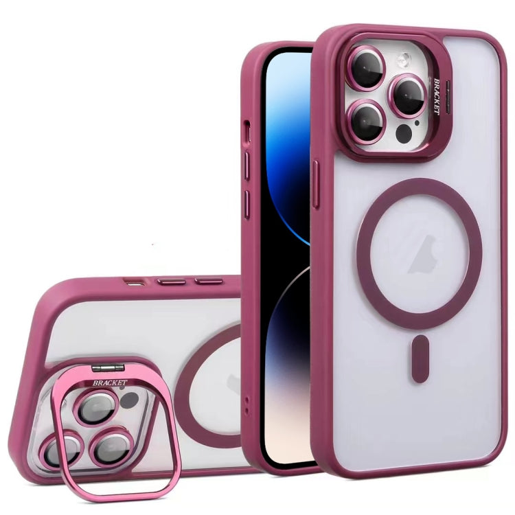 For iPhone 14 Pro Max U1 Invisible Lens Holder Acrylic + TPU MagSafe Magnetic Phone Case