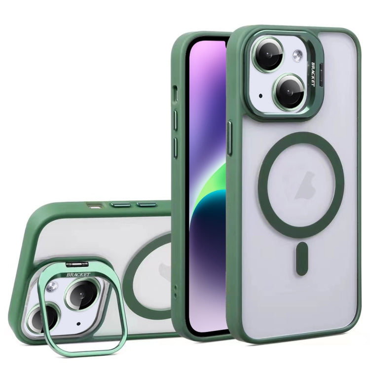 For iPhone 14 U1 Invisible Lens Holder Acrylic + TPU MagSafe Magnetic Phone Case