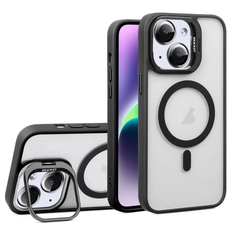 For iPhone 14 U1 Invisible Lens Holder Acrylic + TPU MagSafe Magnetic Phone Case