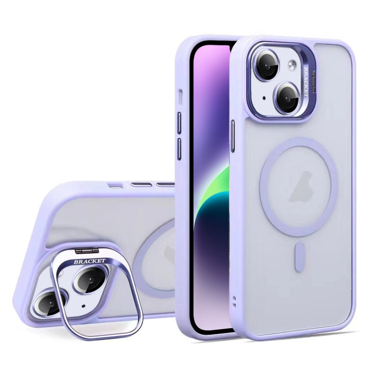 For iPhone 14 U1 Invisible Lens Holder Acrylic + TPU MagSafe Magnetic Phone Case