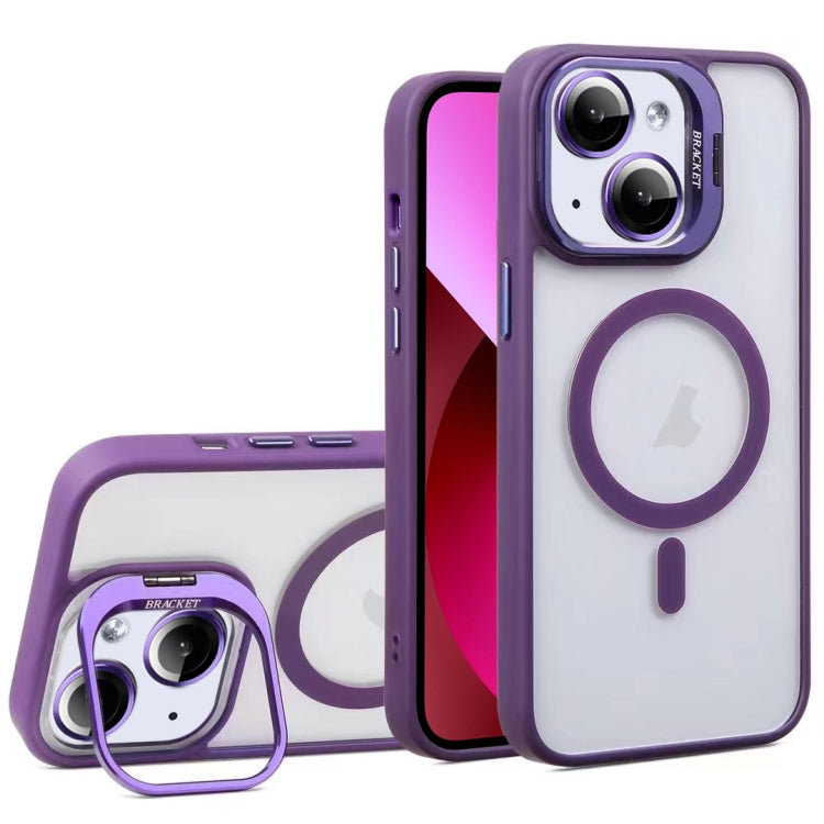 For iPhone 13 U1 Invisible Lens Holder Acrylic + TPU MagSafe Magnetic Phone Case