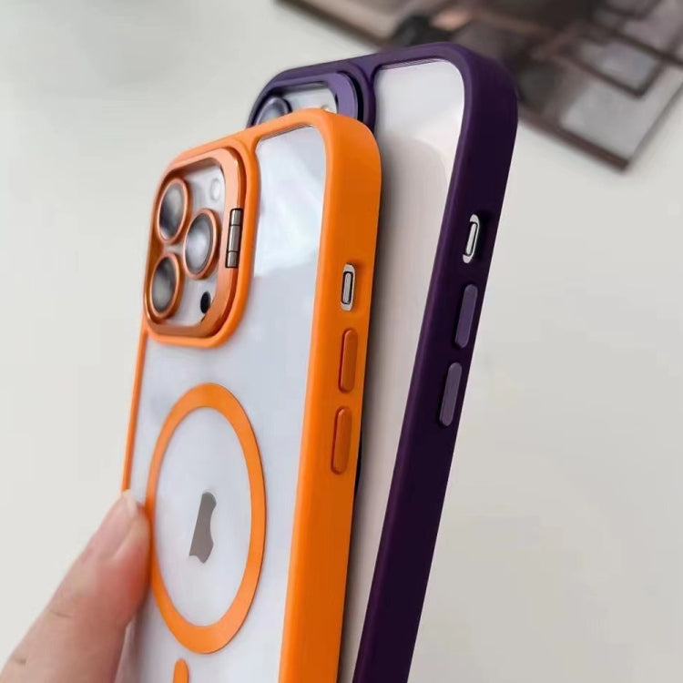 For iPhone 15 Pro U1 Invisible Lens Holder Acrylic + TPU MagSafe Magnetic Phone Case
