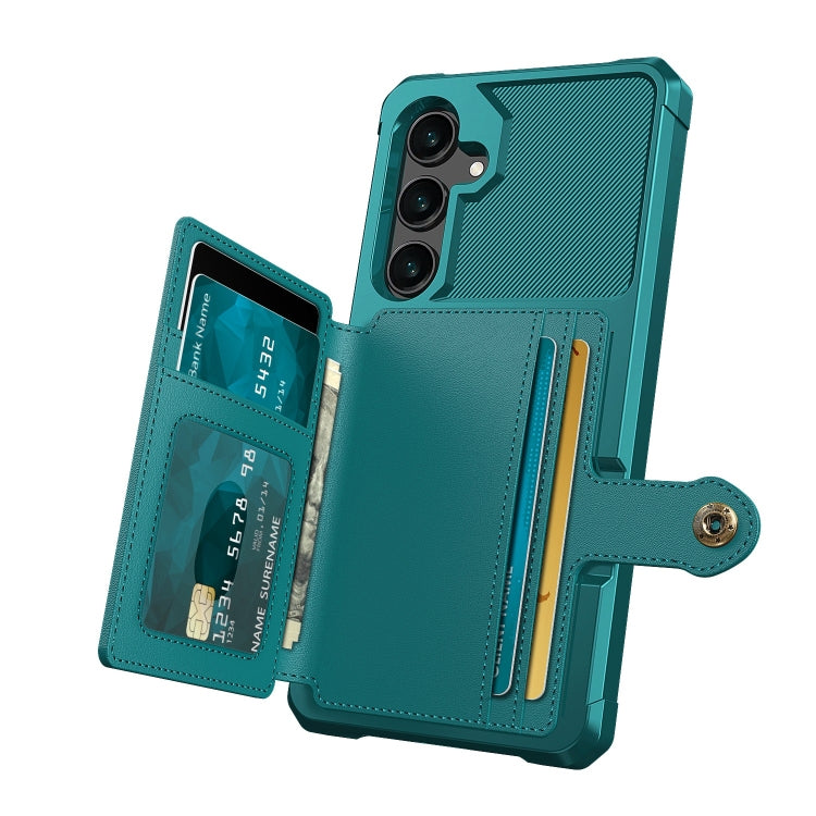 For Samsung Galaxy S24 5G Magnetic Wallet Card Bag Leather Phone Case