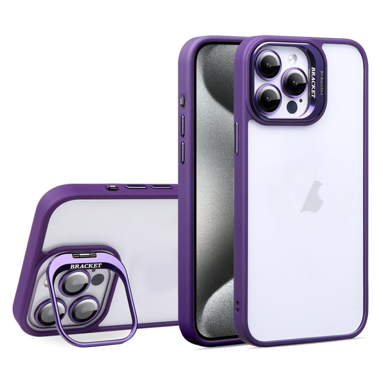 For iPhone 15 Pro U1 Invisible Lens Holder Acrylic + TPU Shockproof Phone Case