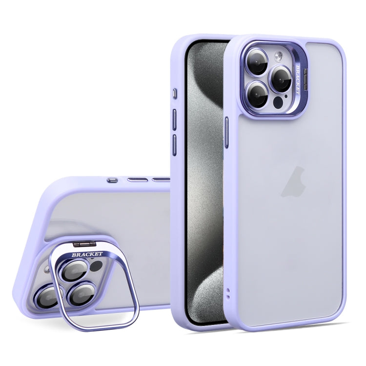 For iPhone 15 Pro U1 Invisible Lens Holder Acrylic + TPU Shockproof Phone Case