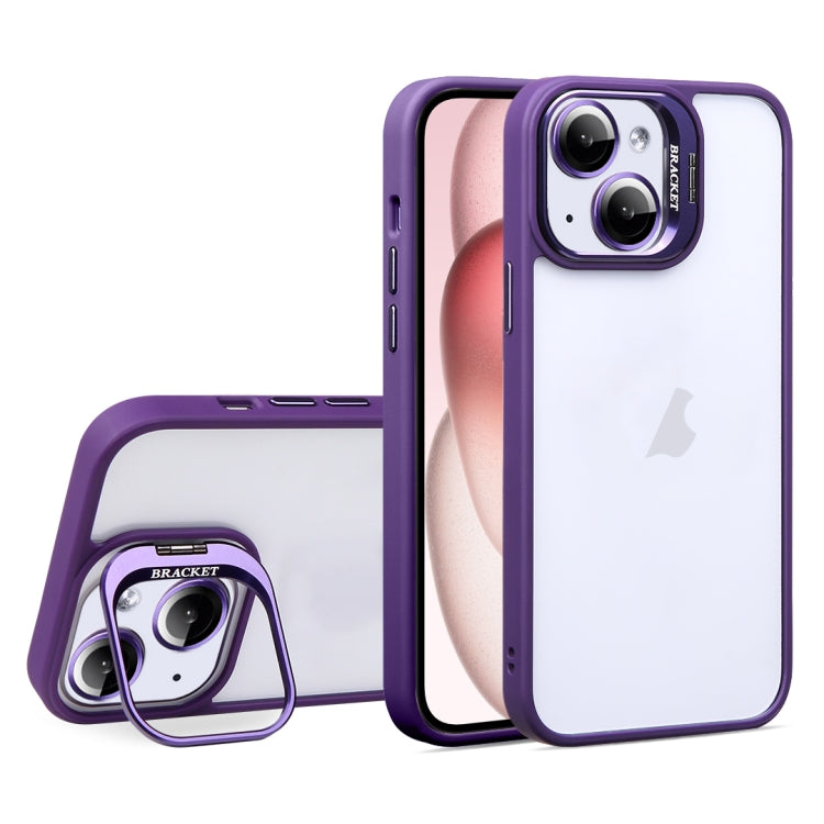 For iPhone 15 U1 Invisible Lens Holder Acrylic + TPU Shockproof Phone Case