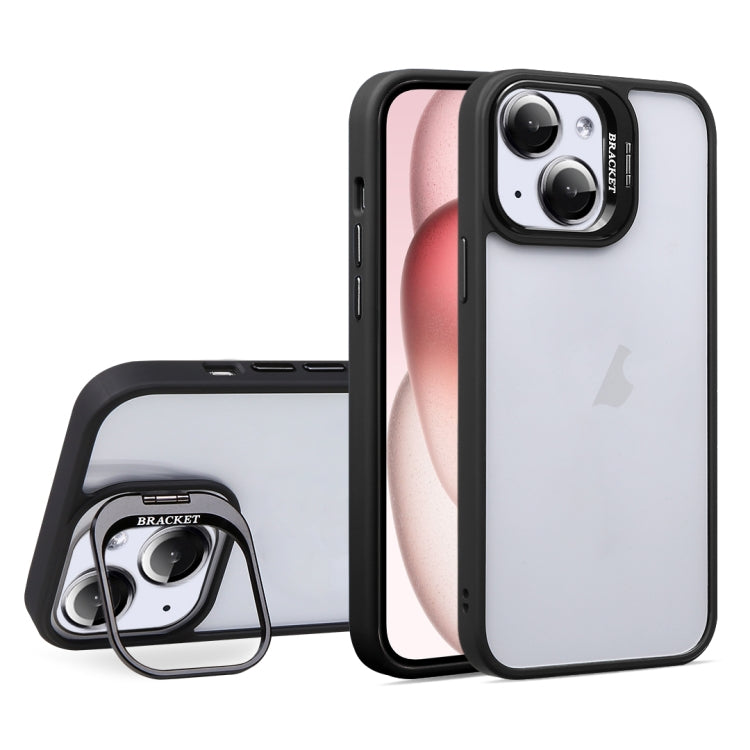 For iPhone 15 U1 Invisible Lens Holder Acrylic + TPU Shockproof Phone Case