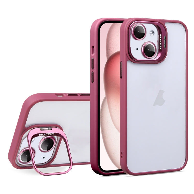 For iPhone 15 U1 Invisible Lens Holder Acrylic + TPU Shockproof Phone Case