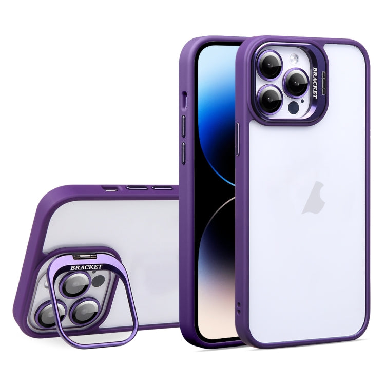 For iPhone 14 Pro U1 Invisible Lens Holder Acrylic + TPU Shockproof Phone Case