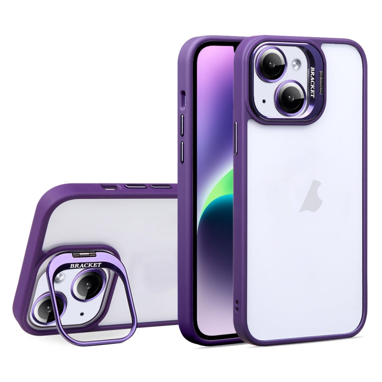 For iPhone 14 U1 Invisible Lens Holder Acrylic + TPU Shockproof Phone Case