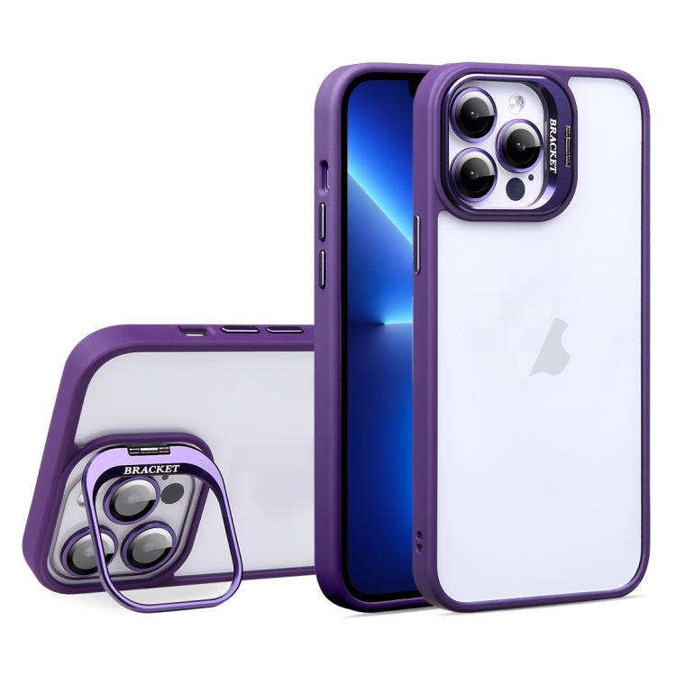 For iPhone 13 Pro U1 Invisible Lens Holder Acrylic + TPU Shockproof Phone Case