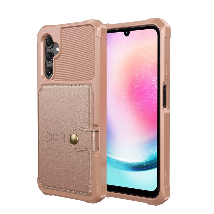 For Samsung Galaxy A15 Magnetic Wallet Card Bag Leather Phone Case
