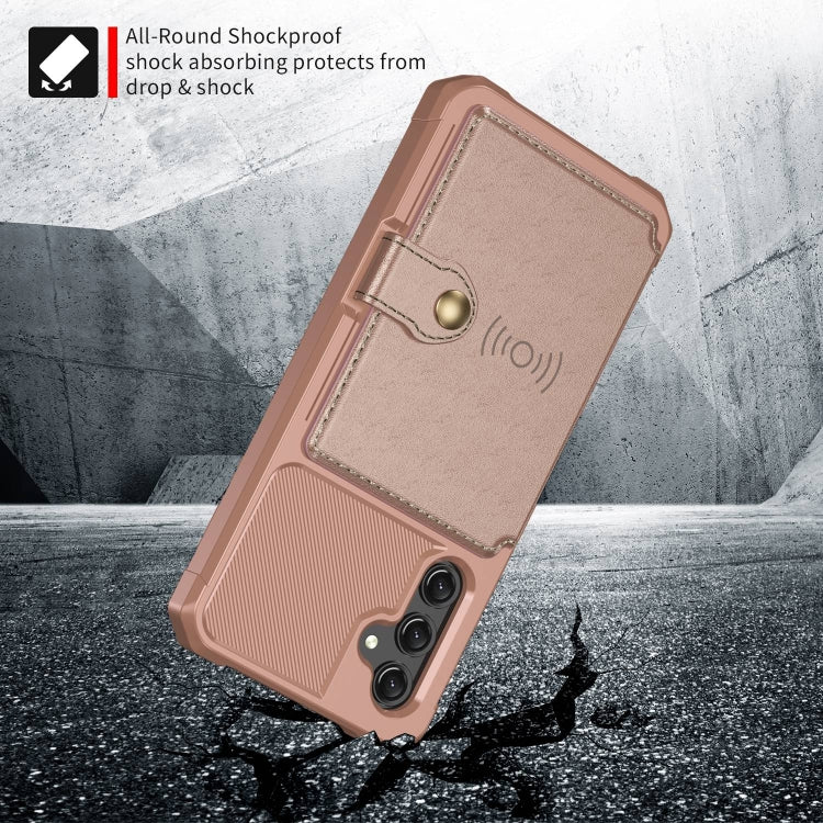 For Samsung Galaxy A15 Magnetic Wallet Card Bag Leather Phone Case