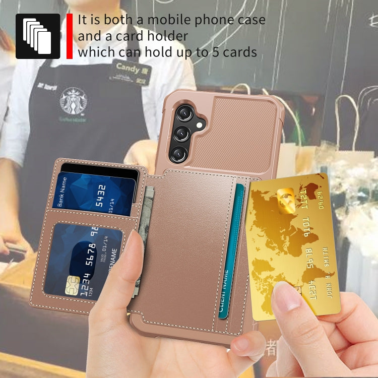 For Samsung Galaxy A15 Magnetic Wallet Card Bag Leather Phone Case