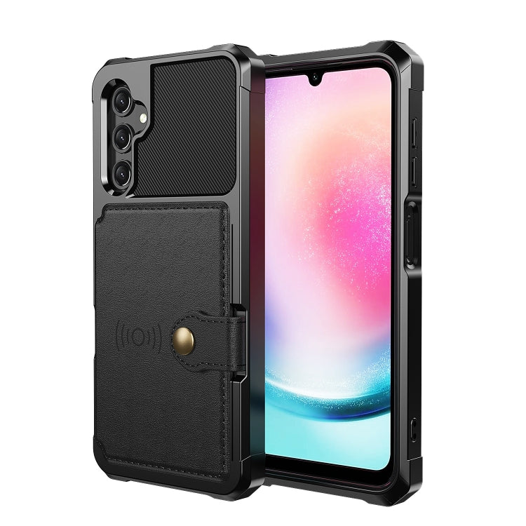 For Samsung Galaxy A15 Magnetic Wallet Card Bag Leather Phone Case