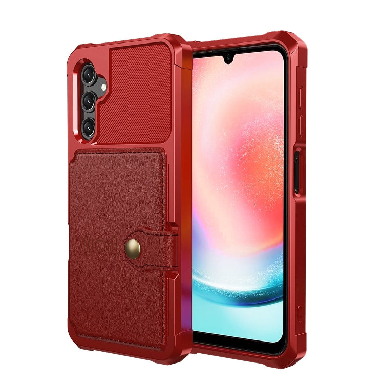 For Samsung Galaxy A15 Magnetic Wallet Card Bag Leather Phone Case