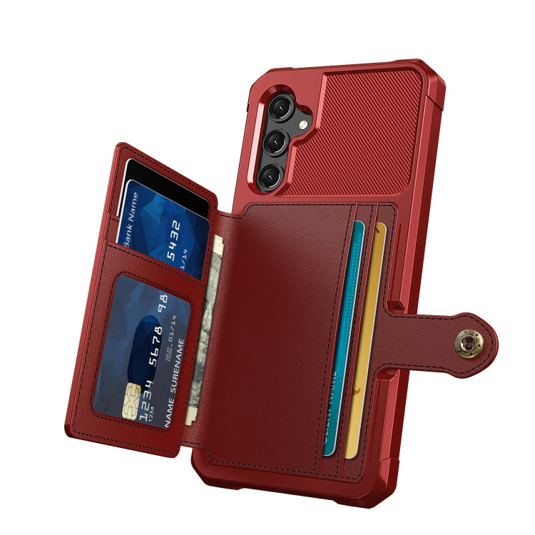 For Samsung Galaxy A15 Magnetic Wallet Card Bag Leather Phone Case
