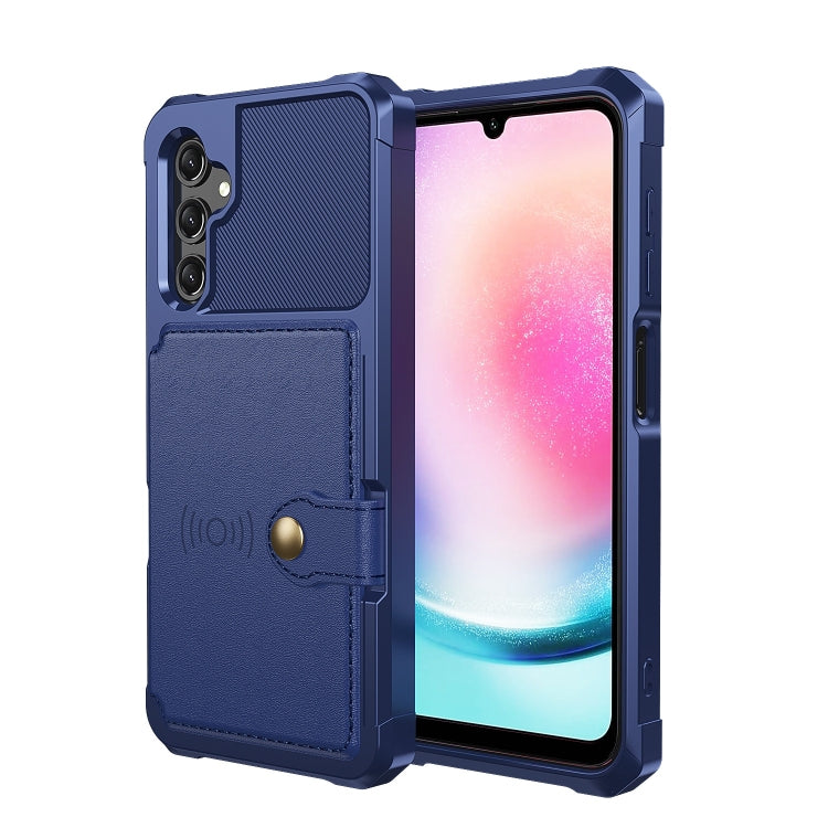 For Samsung Galaxy A15 Magnetic Wallet Card Bag Leather Phone Case