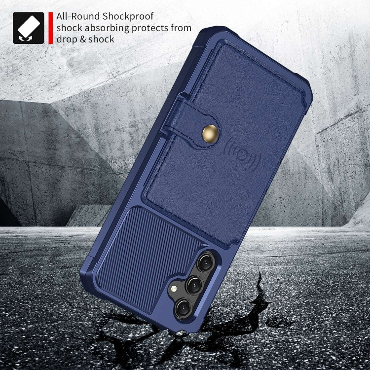 For Samsung Galaxy A15 Magnetic Wallet Card Bag Leather Phone Case