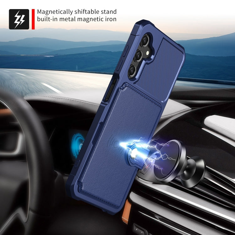 For Samsung Galaxy A15 Magnetic Wallet Card Bag Leather Phone Case