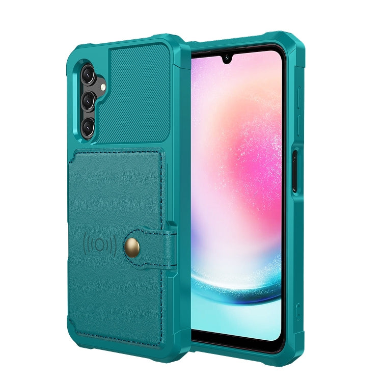 For Samsung Galaxy A15 Magnetic Wallet Card Bag Leather Phone Case