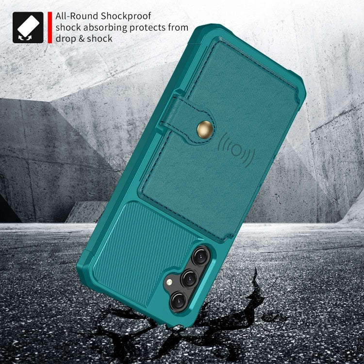 For Samsung Galaxy A15 Magnetic Wallet Card Bag Leather Phone Case