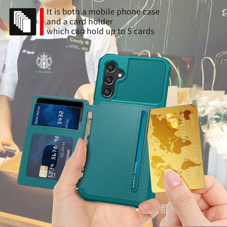 For Samsung Galaxy A15 Magnetic Wallet Card Bag Leather Phone Case