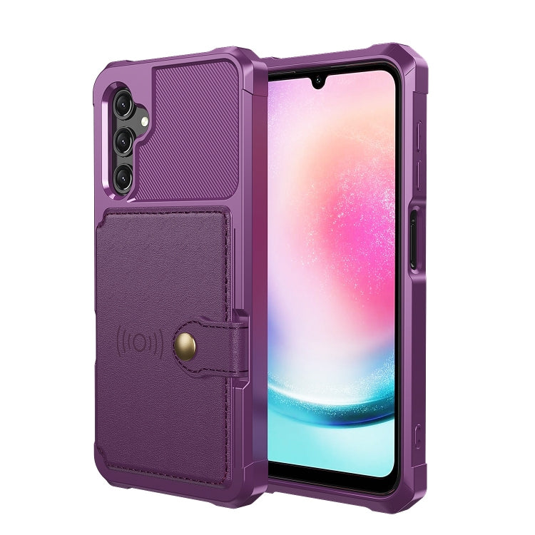 For Samsung Galaxy A15 Magnetic Wallet Card Bag Leather Phone Case