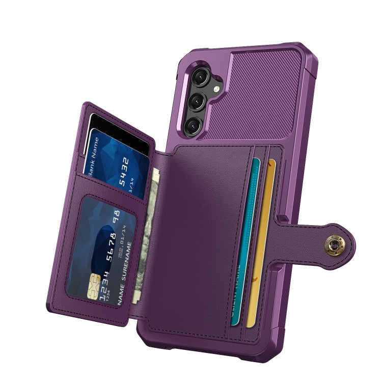 For Samsung Galaxy A15 Magnetic Wallet Card Bag Leather Phone Case