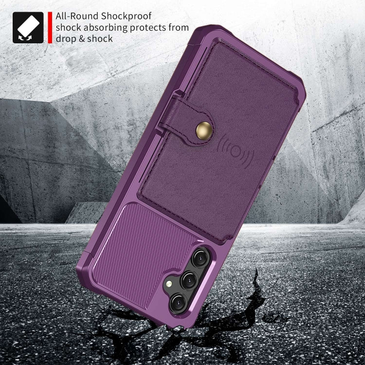 For Samsung Galaxy A15 Magnetic Wallet Card Bag Leather Phone Case