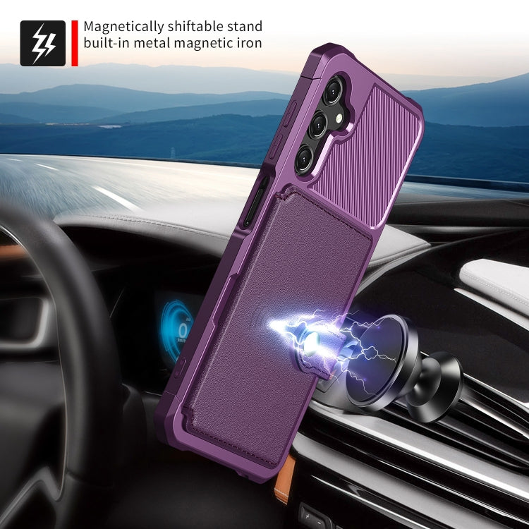 For Samsung Galaxy A15 Magnetic Wallet Card Bag Leather Phone Case