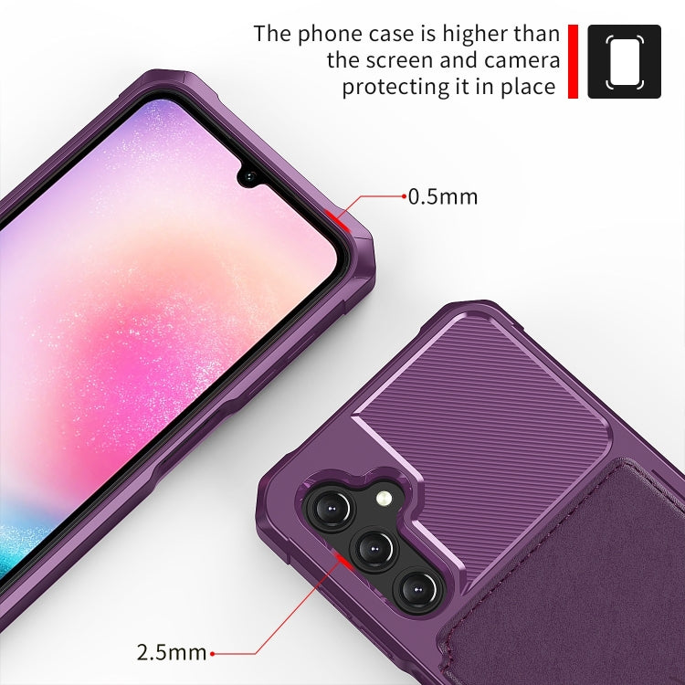 For Samsung Galaxy A15 Magnetic Wallet Card Bag Leather Phone Case