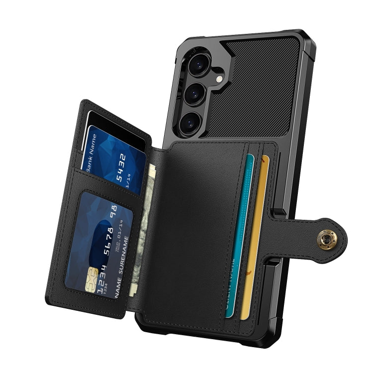 For Samsung Galaxy A55 5G Magnetic Wallet Card Bag Leather Phone Case