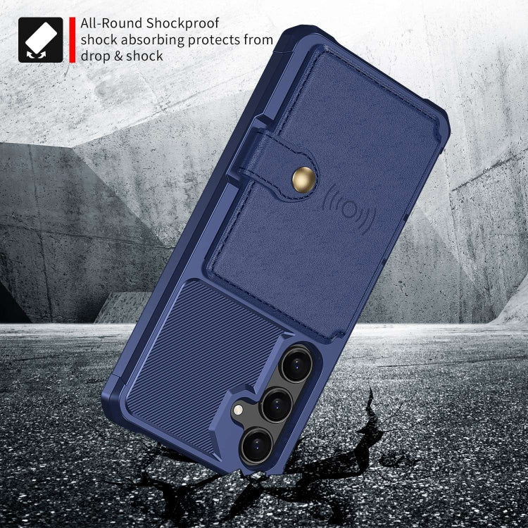 For Samsung Galaxy A55 5G Magnetic Wallet Card Bag Leather Phone Case