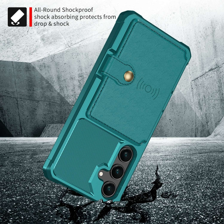 For Samsung Galaxy A55 5G Magnetic Wallet Card Bag Leather Phone Case