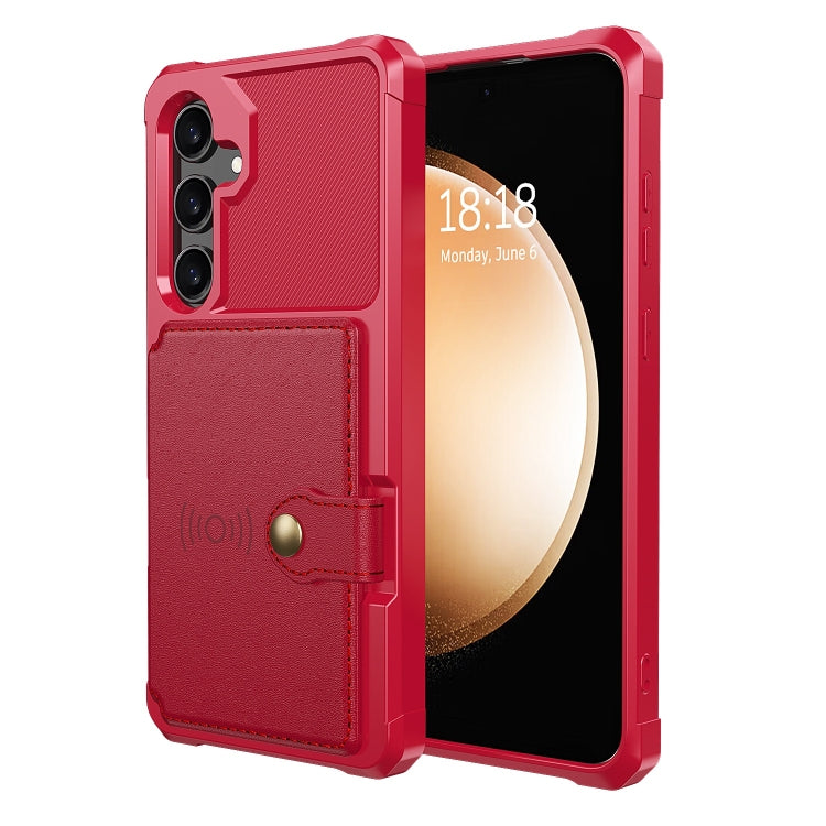 For Samsung Galaxy A35 5G Magnetic Wallet Card Bag Leather Phone Case