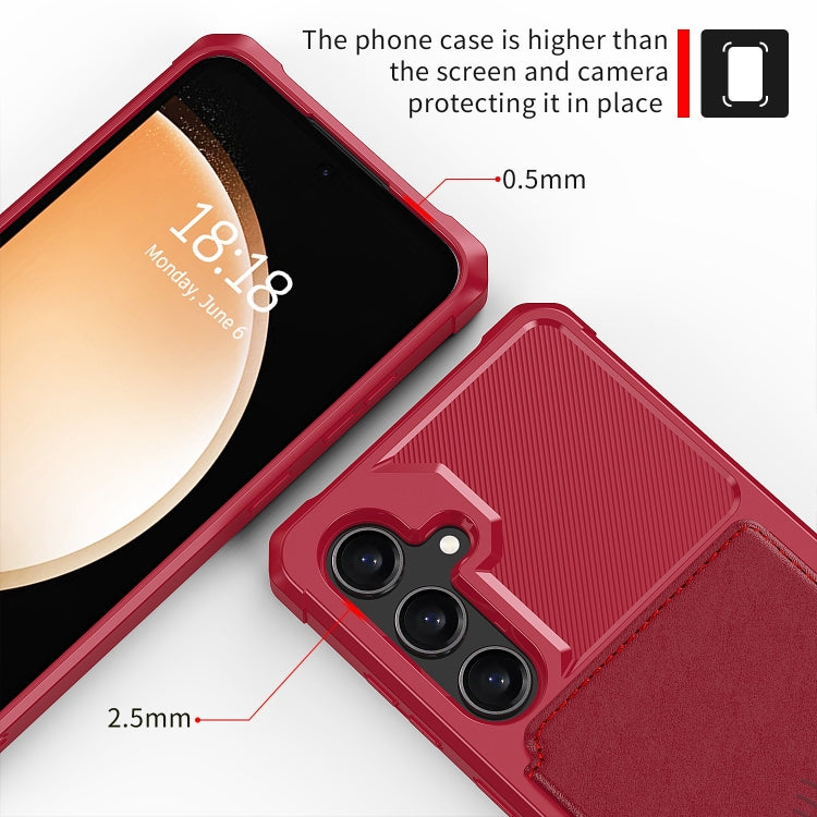 For Samsung Galaxy A35 5G Magnetic Wallet Card Bag Leather Phone Case