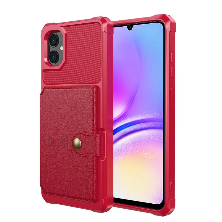 For Samsung Galaxy A05 Magnetic Wallet Card Bag Leather Phone Case