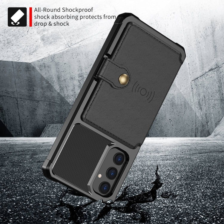 For Samsung Galaxy A05s Magnetic Wallet Card Bag Leather Phone Case