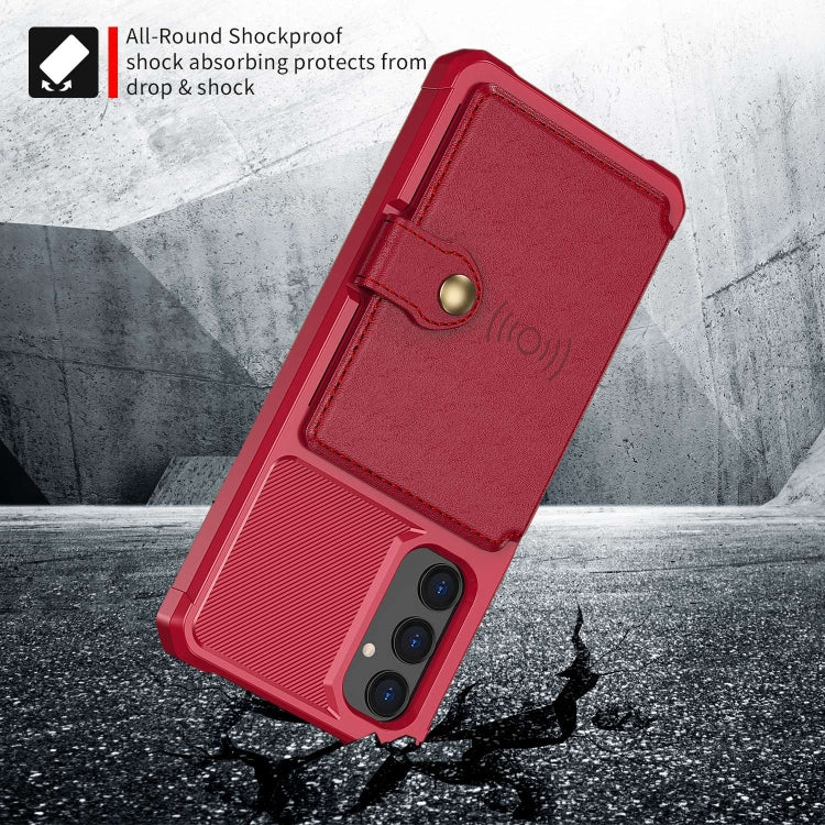 For Samsung Galaxy A05s Magnetic Wallet Card Bag Leather Phone Case